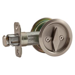 Pocket Door Latch, Satin Nickel