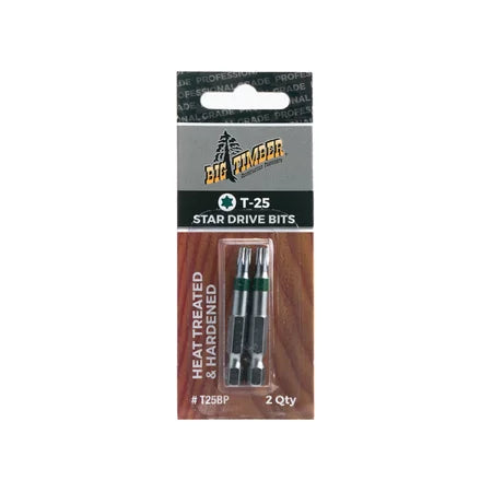 Big Timber T25 x 2 In. Torx Bit 2-Piece