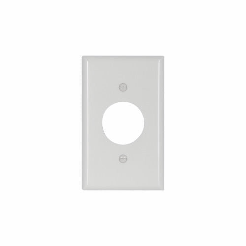 Eaton Cooper Wiring Single Receptacle Wallplate, Ivory (1.406