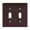 Eaton Cooper Wiring Toggle Wallplate, Brown (Brown)