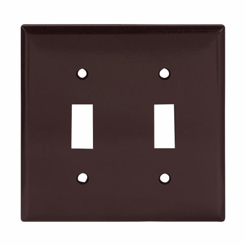 Eaton Cooper Wiring Toggle Wallplate, Brown (Brown)