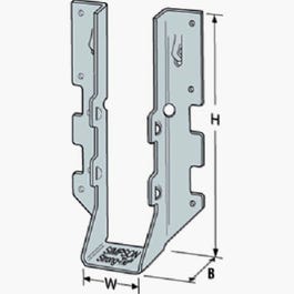 Face Mount Joist Hanger Z-Max, Double, 2 x 8-In.