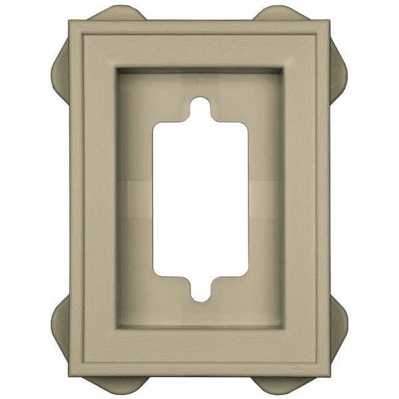 Builders Edge FMM3016 Recessed Mini Mounting Block IVORY (75