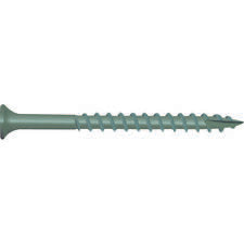 National Nail Screw Bulge Head Star Drive - Green  7 X 1-1/4