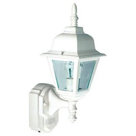 Country Cottage Light Fixture, DualBrite Motion-Activated, White, 100-Watt